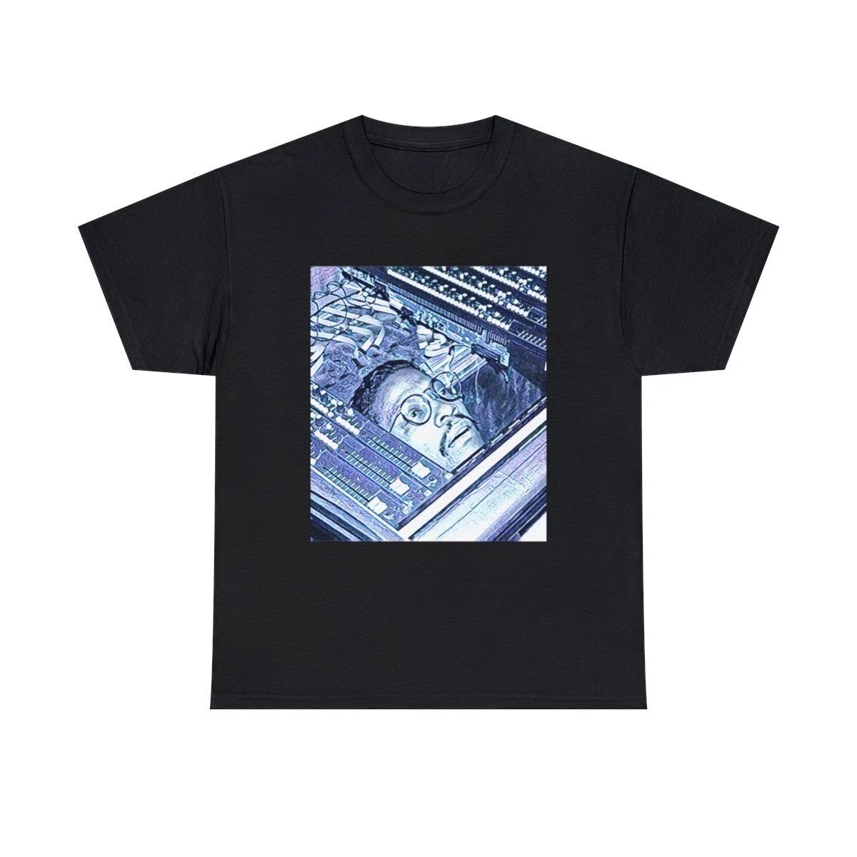 Herbie Hancock Graphic Print Blue Jazz Art Unisex Heavy Cotton T-Shirt Unisex T-shirt, Sweatshirt, Hoodie, Long Sleeve Tee - T-Shirt, Sweatshirt, Hoodie