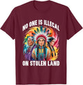 No One Is Illegal On Stolen Land Native Americans Unisex T-Shirt Unisex T-shirt, Sweatshirt, Hoodie, Long Sleeve Tee - T-Shirt, Sweatshirt, Hoodie