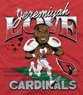 Arizona Cardinals Football Jeremiyah Love caricature shirt Unisex T-shirt, Sweatshirt, Hoodie, Long Sleeve Tee - T-Shirt, Sweatshirt, Hoodie