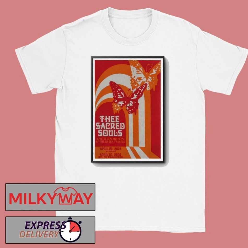 Apr 22-23 2026 Thee Sacred Souls Los Angeles Poster shirt Unisex T-shirt, Sweatshirt, Hoodie, Long Sleeve Tee - T-Shirt, Sweatshirt, Hoodie