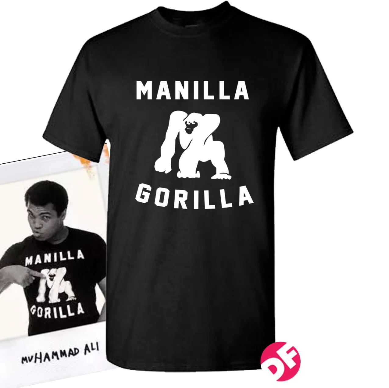 Muhammad Ali Manilla Gorilla rare ALI T-shirt Retro Men+Kids Tshirt NEW Unisex T-shirt, Sweatshirt, Hoodie, Long Sleeve Tee - T-Shirt, Sweatshirt, Hoodie