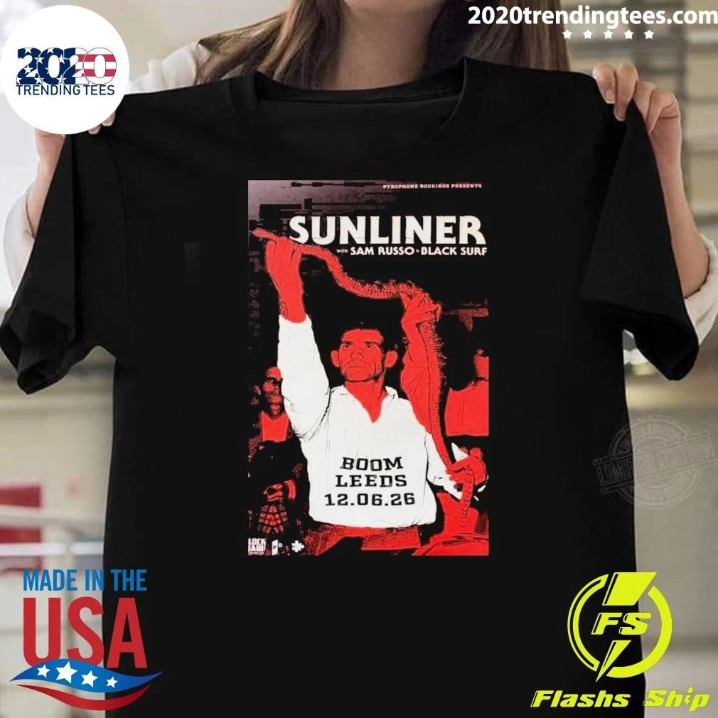 Sunliner Sam Russo June 12 2026 Poster Shirt Unisex T-shirt, Sweatshirt, Hoodie, Long Sleeve Tee - T-Shirt, Sweatshirt, Hoodie