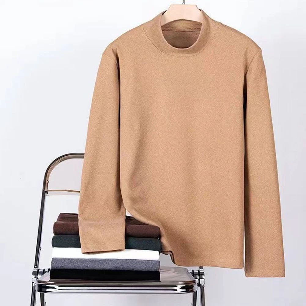 Casual Half Turtleneck Knit Sweater for Men Stylish Pullover Sweatshirt Unisex T-shirt, Sweatshirt, Hoodie, Long Sleeve Tee - T-Shirt, Sweatshirt, Hoodie