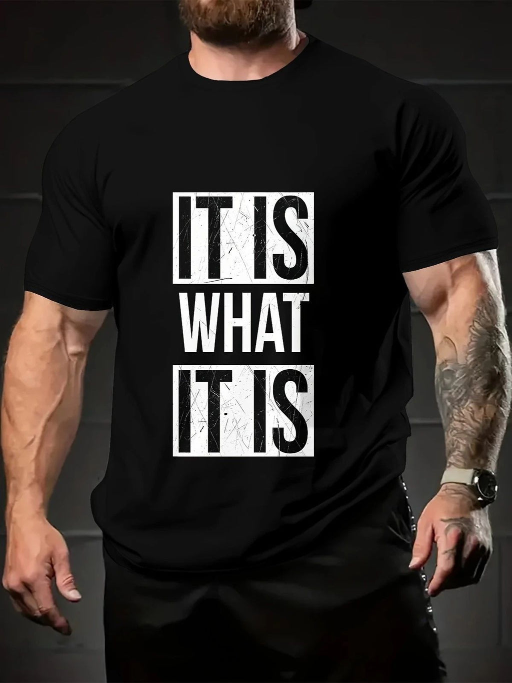 It Is What It Is Graphic T-Shirt Funny Quote Unisex Casual Tee Unisex T-shirt, Sweatshirt, Hoodie, Long Sleeve Tee - T-Shirt, Sweatshirt, Hoodie