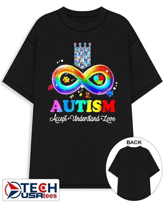 Kansas City Royals Autism accept understand love shirt Unisex T-shirt, Sweatshirt, Hoodie, Long Sleeve Tee - T-Shirt, Sweatshirt, Hoodie