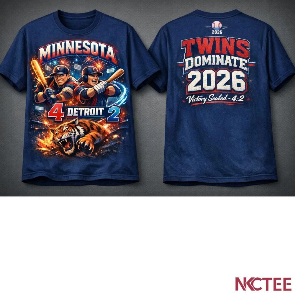 NKCtees Minnesota Twins 4-2 Victory 2026  Twin Power Baseball Graphic shirt Unisex T-shirt, Sweatshirt, Hoodie, Long Sleeve Tee - T-Shirt, Sweatshirt, Hoodie