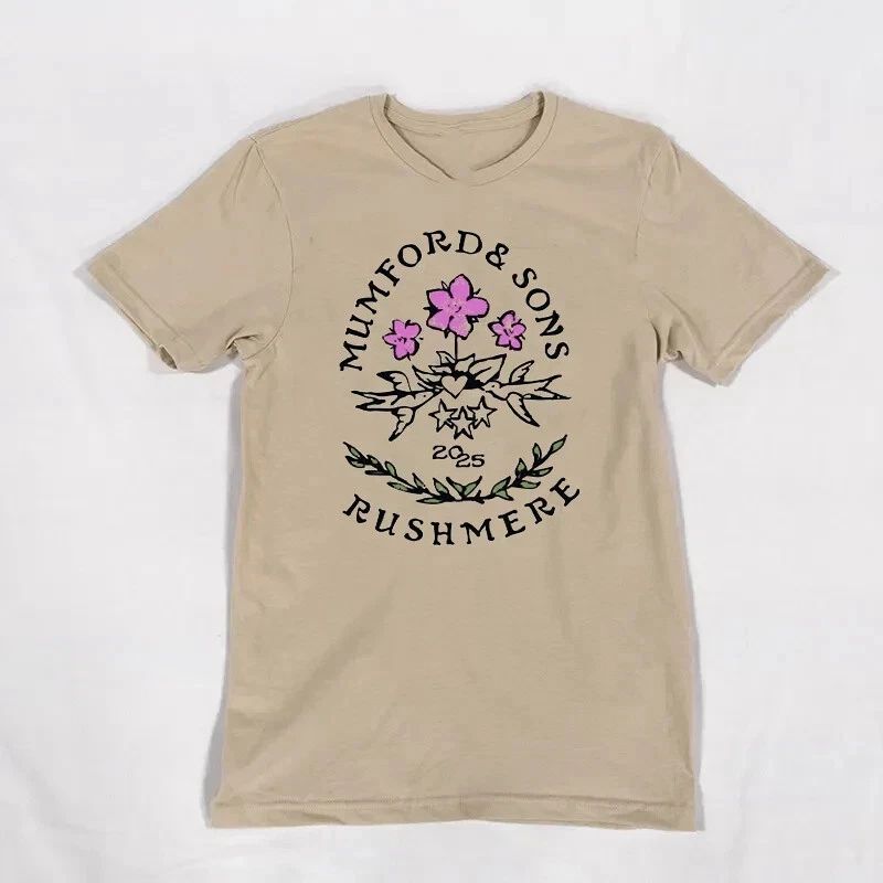 Mumford & Sons Band Rushmere Tour 2025 T Shirt Full Size S-5XL BO1781 Unisex T-shirt, Sweatshirt, Hoodie, Long Sleeve Tee - T-Shirt, Sweatshirt, Hoodie