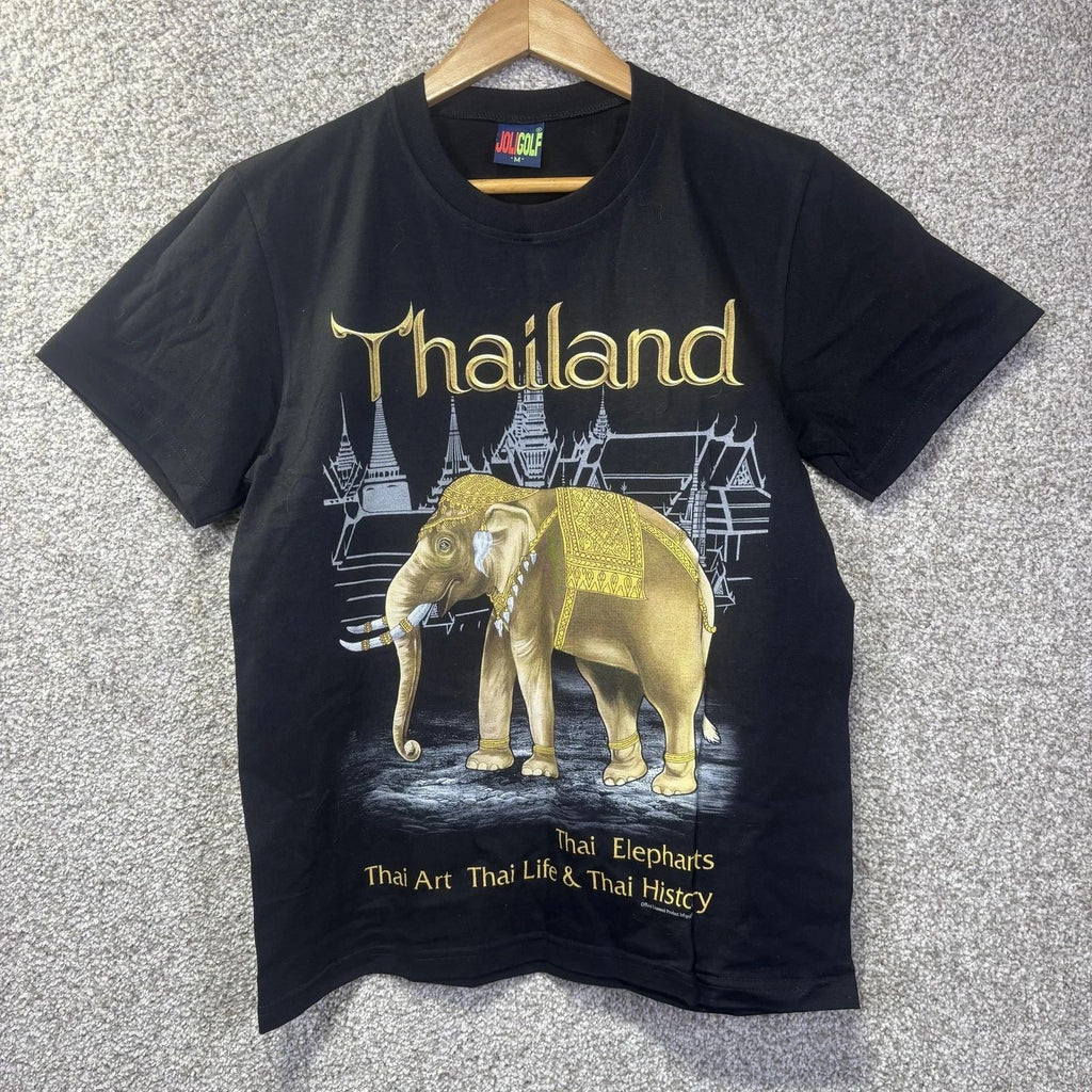 Jolgolf Thailand Elephants Shirt Mens Medium Black Travel Graphic Tee Souvenir Unisex T-shirt, Sweatshirt, Hoodie, Long Sleeve Tee - T-Shirt, Sweatshirt, Hoodie