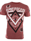 AMERICAN FIGHTER Alaska Red Black Athletic Mens Crewneck T-shirt XL-2XL NWT Unisex T-shirt, Sweatshirt, Hoodie, Long Sleeve Tee - T-Shirt, Sweatshirt, Hoodie