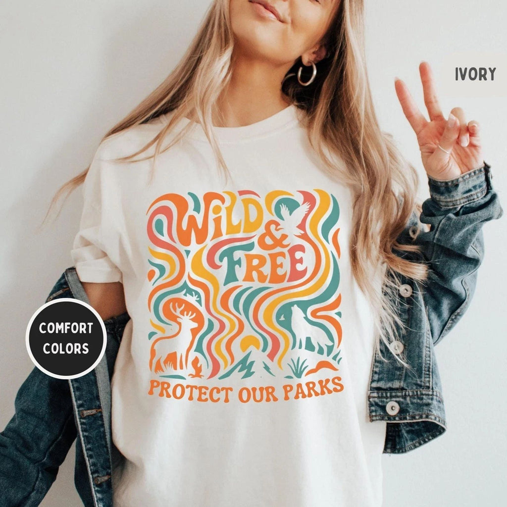Retro Protect our Parks Shirt Travel Gift For Alaska Trip Lovers Souvenir Tee Unisex T-shirt, Sweatshirt, Hoodie, Long Sleeve Tee - T-Shirt, Sweatshirt, Hoodie