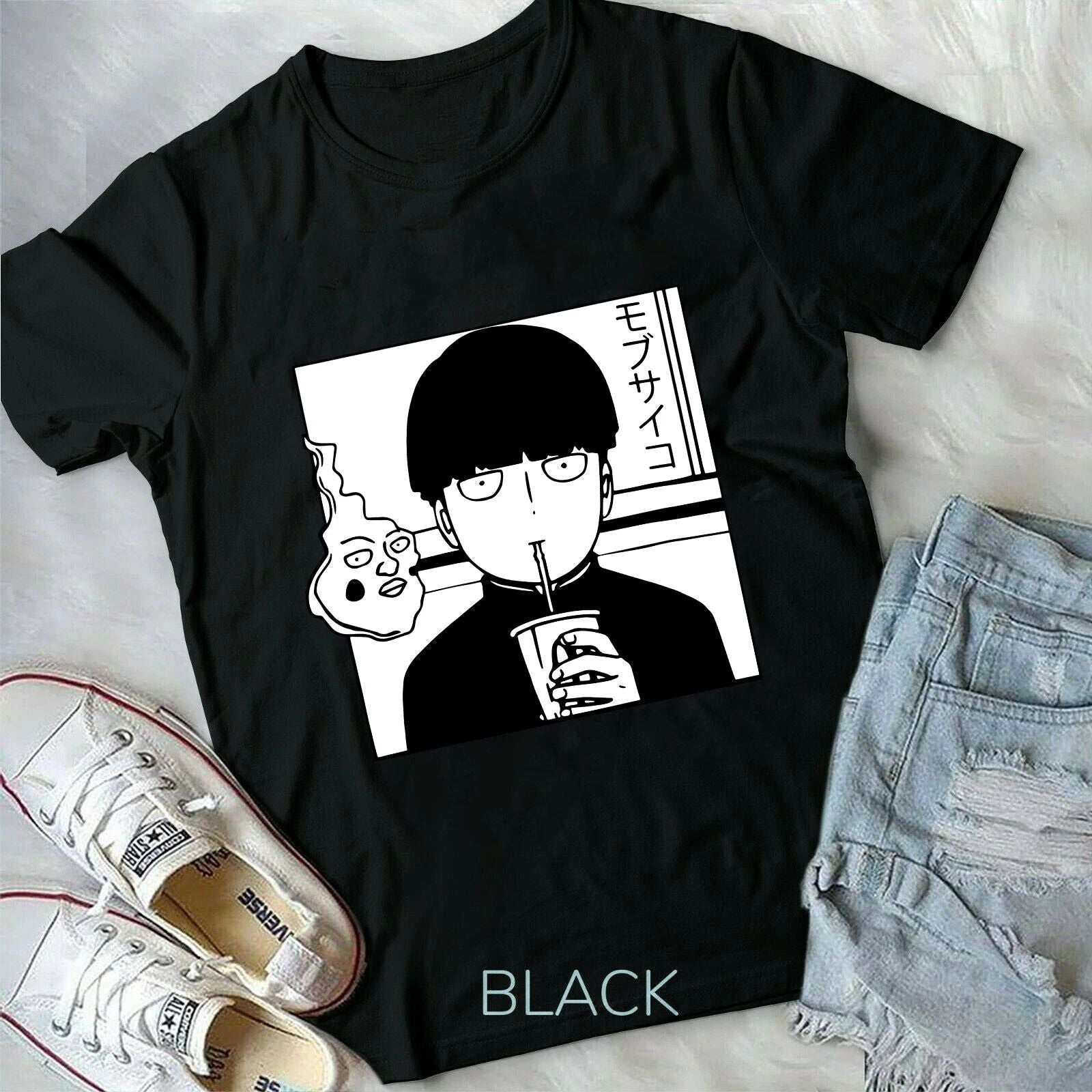 Mob Psycho 100 new Unisex T-Shirt,Shigeo Kageyama T-Shirt,Dimple and Mob,Anime Unisex T-shirt, Sweatshirt, Hoodie, Long Sleeve Tee - T-Shirt, Sweatshirt, Hoodie