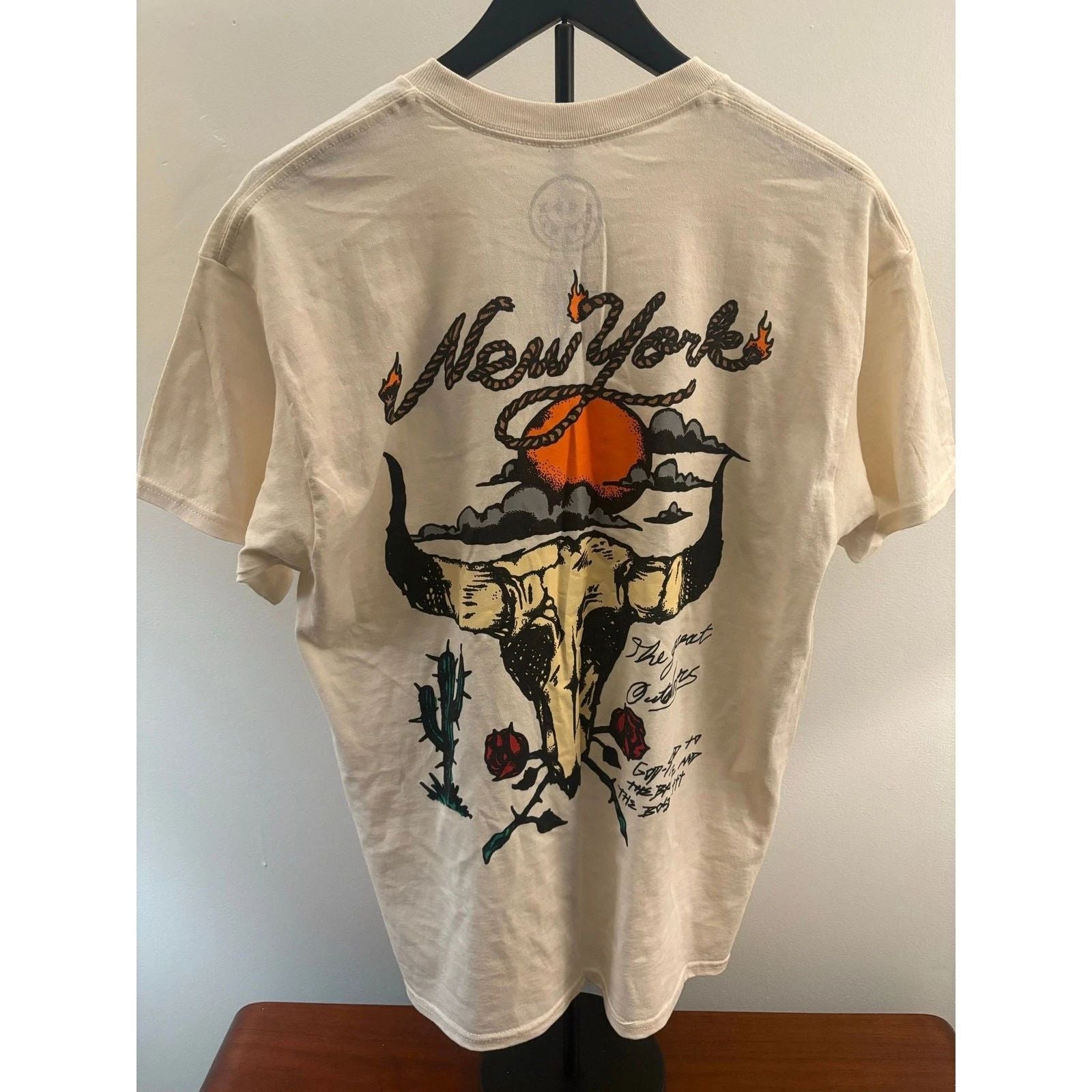 SZ L - Cream New York Western Style Civil LA Shirt Unisex T-shirt, Sweatshirt, Hoodie, Long Sleeve Tee - T-Shirt, Sweatshirt, Hoodie
