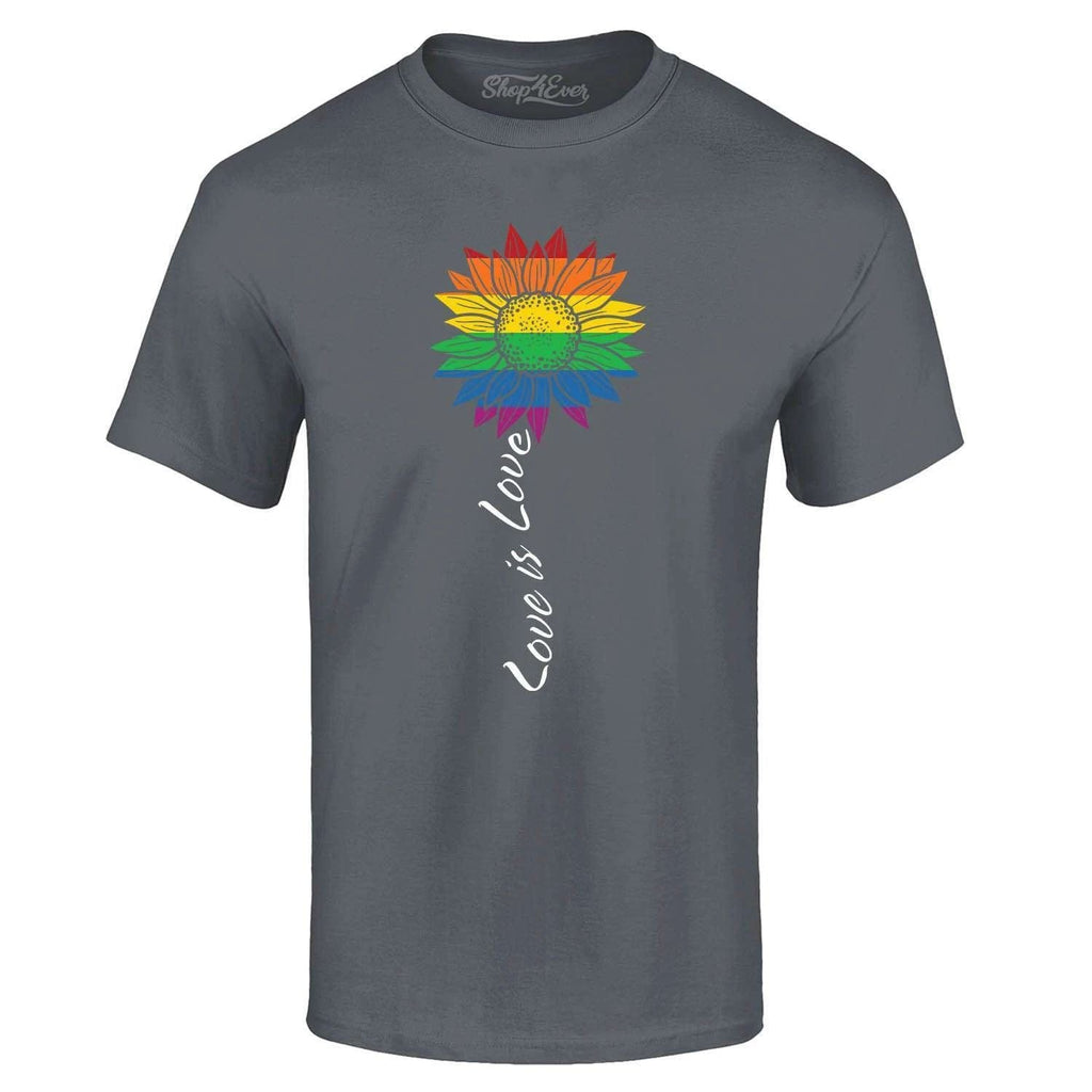 Love is Love Rainbow Flower Gay LGBTQ Pride T-shirt Pride Shirts Unisex T-shirt, Sweatshirt, Hoodie, Long Sleeve Tee - T-Shirt, Sweatshirt, Hoodie