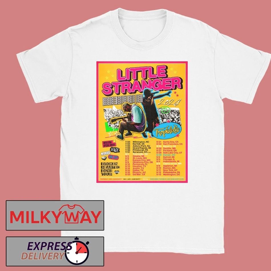 Little Stranger Broken Hearted Boys Tour 2026 North America Schedule Dates Shirt Unisex T-shirt, Sweatshirt, Hoodie, Long Sleeve Tee - T-Shirt, Sweatshirt, Hoodie