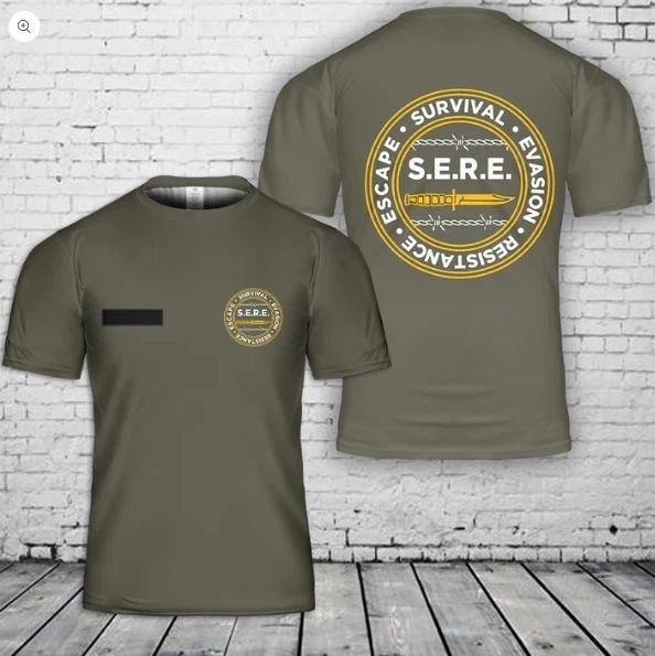 Custom Name SERE Survival Evasion Resistance Escape Army Navy Special Ops T-Shir Unisex T-shirt, Sweatshirt, Hoodie, Long Sleeve Tee - T-Shirt, Sweatshirt, Hoodie