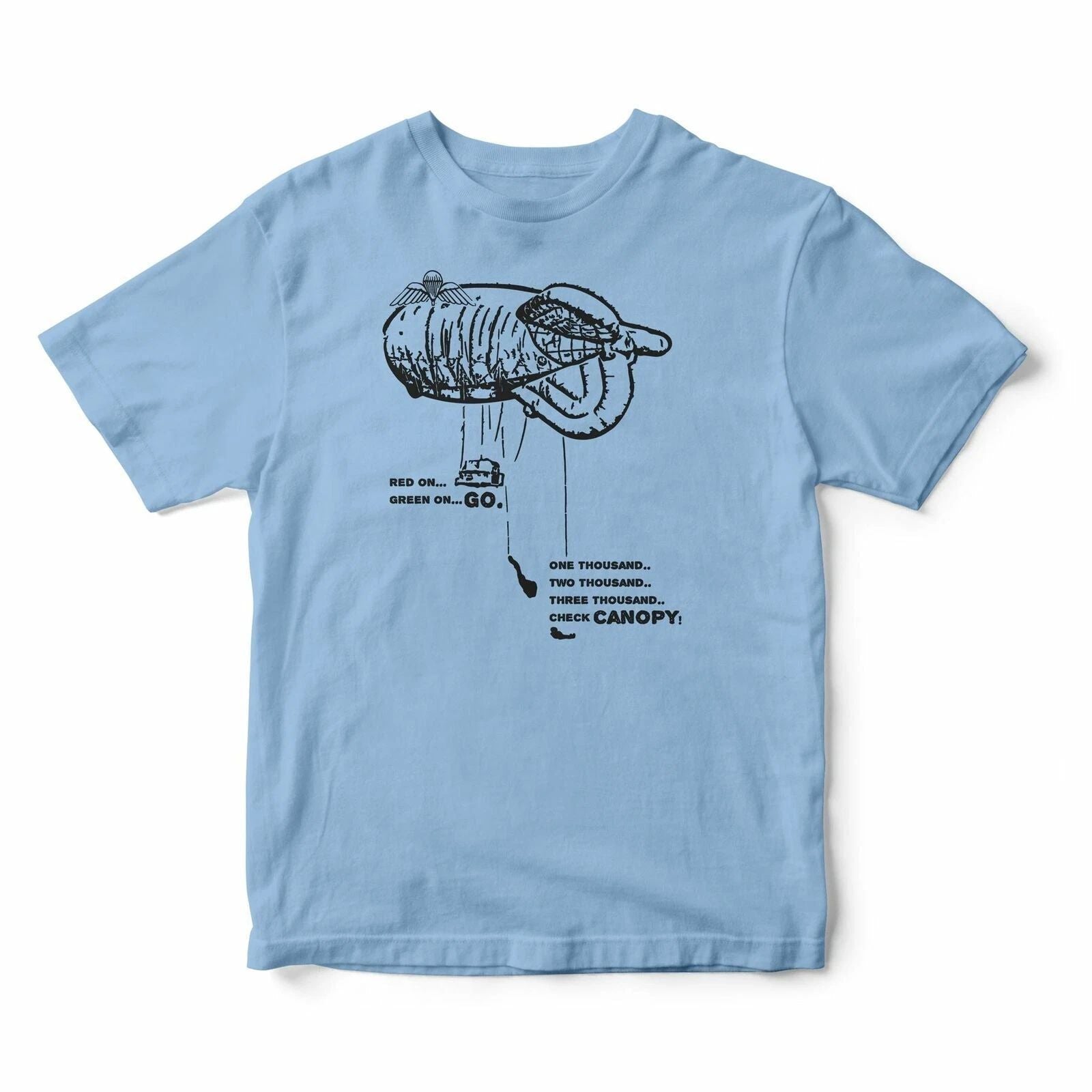 British Airborne Forces The Paras Paratroopers - The Balloon jump T-Shirt Unisex T-shirt, Sweatshirt, Hoodie, Long Sleeve Tee - T-Shirt, Sweatshirt, Hoodie