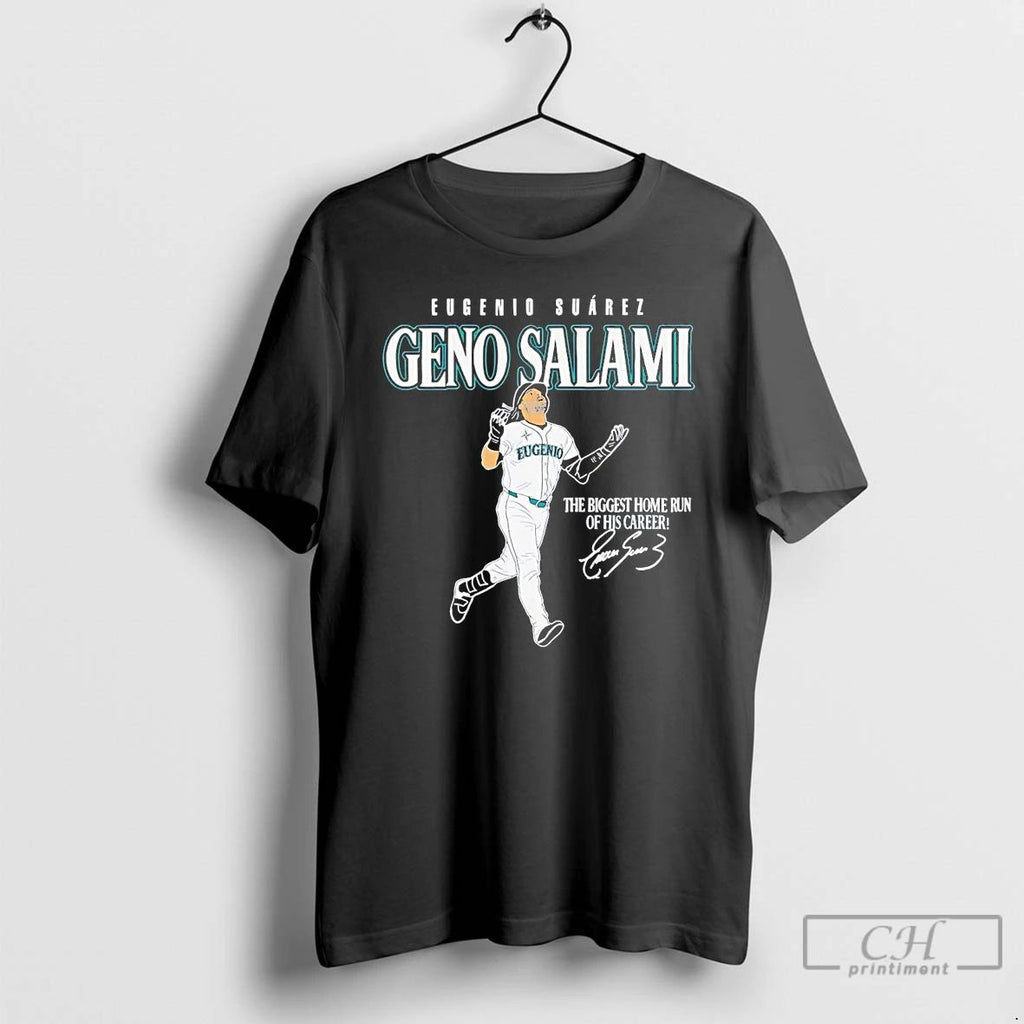 Classic Eugenio Suarez Geno Salami The Biggest Home Run T Shirts Unisex T-shirt, Sweatshirt, Hoodie, Long Sleeve Tee - T-Shirt, Sweatshirt, Hoodie
