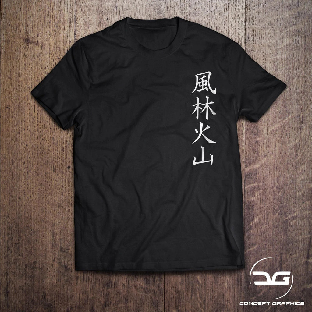 F?rinkazan Japanese Wind, Forest, Fire, Mountain Men's Black JDM T-Shirt Unisex T-shirt, Sweatshirt, Hoodie, Long Sleeve Tee - T-Shirt, Sweatshirt, Hoodie