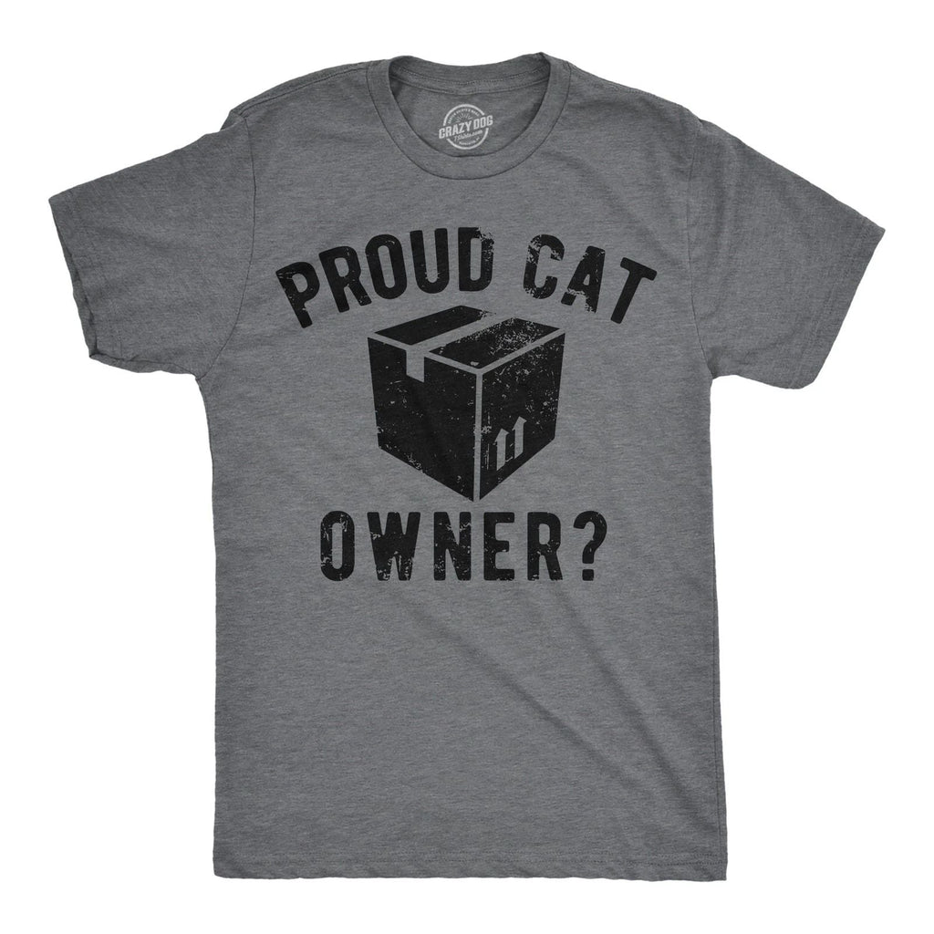 Mens Funny T Shirts Proud Cat Owner Sarcastic Kitten Graphic Tee for Men Unisex T-shirt, Sweatshirt, Hoodie, Long Sleeve Tee - T-Shirt, Sweatshirt, Hoodie