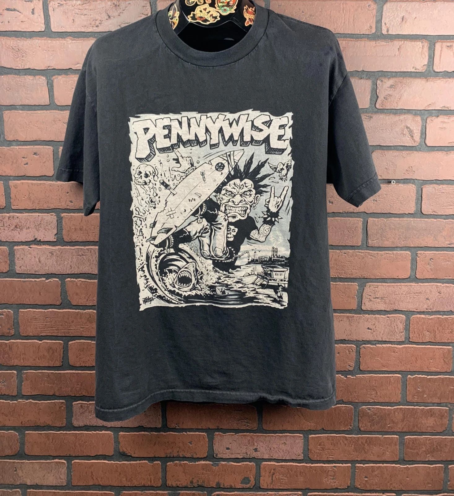 Pennywise Band Poster Music Tour T Shirt Black Unisex S-5XL Unisex T-shirt, Sweatshirt, Hoodie, Long Sleeve Tee - T-Shirt, Sweatshirt, Hoodie