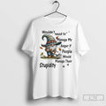 Classic Gnome Wouldnt Need To Manage My Anger If People Would Manage Their Stupidity Unisex T-shirt, Sweatshirt, Hoodie, Long Sleeve Tee - T-Shirt, Sweatshirt, Hoodie