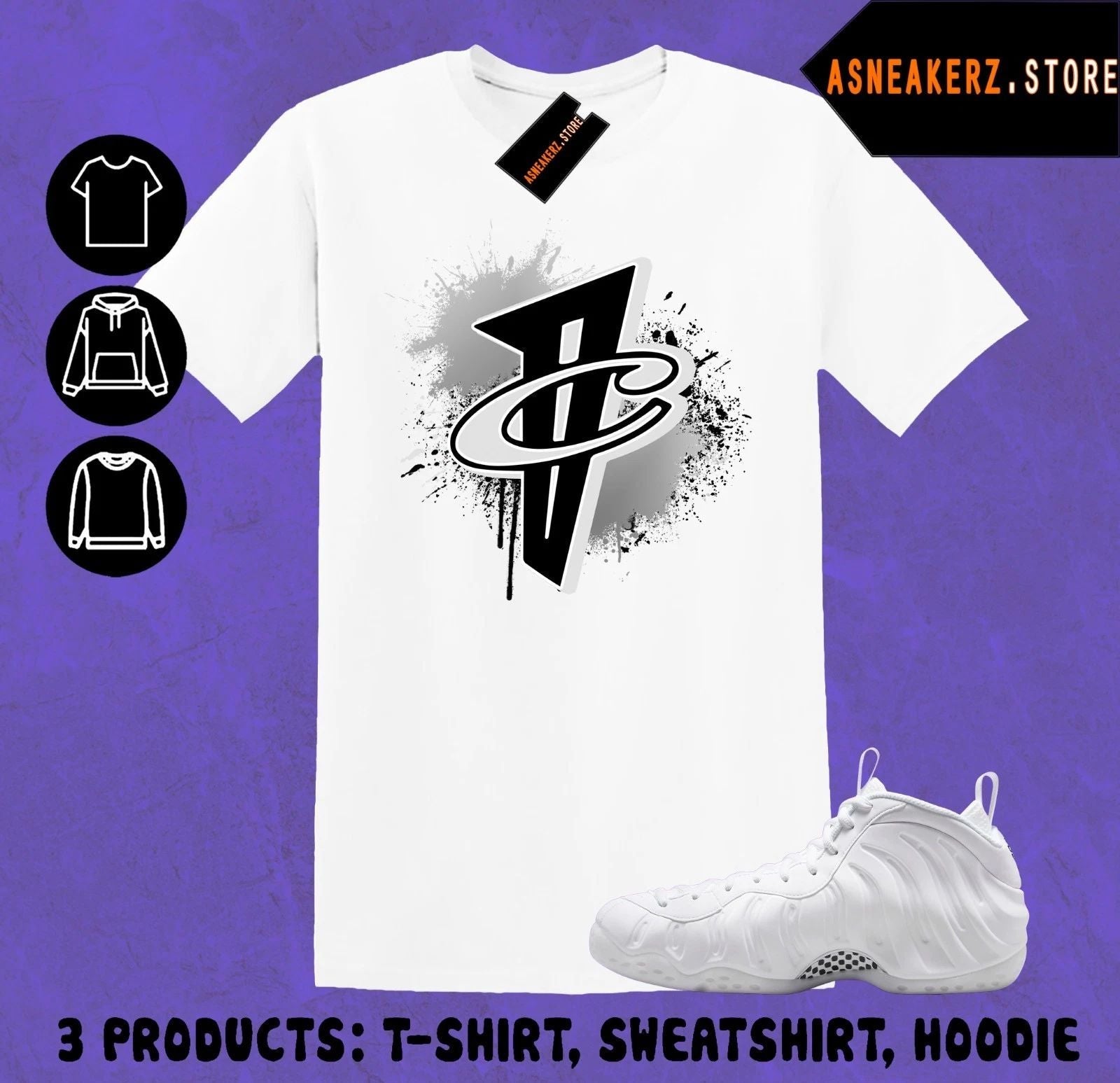 Tee Shirt Matching Foamposite One Triple White Match Sneaker Number 1 Cent Penny Unisex T-shirt, Sweatshirt, Hoodie, Long Sleeve Tee - T-Shirt, Sweatshirt, Hoodie