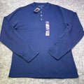 Lucky Brand Thermal Henley Shirt NAVY Long Sleeve Cotton/Poly Blend Pick Size Unisex T-shirt, Sweatshirt, Hoodie, Long Sleeve Tee - T-Shirt, Sweatshirt, Hoodie