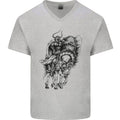Odin the Viking on Horseback Valhalla Gods Mens V-Neck Cotton T-Shirt Unisex T-shirt, Sweatshirt, Hoodie, Long Sleeve Tee - T-Shirt, Sweatshirt, Hoodie