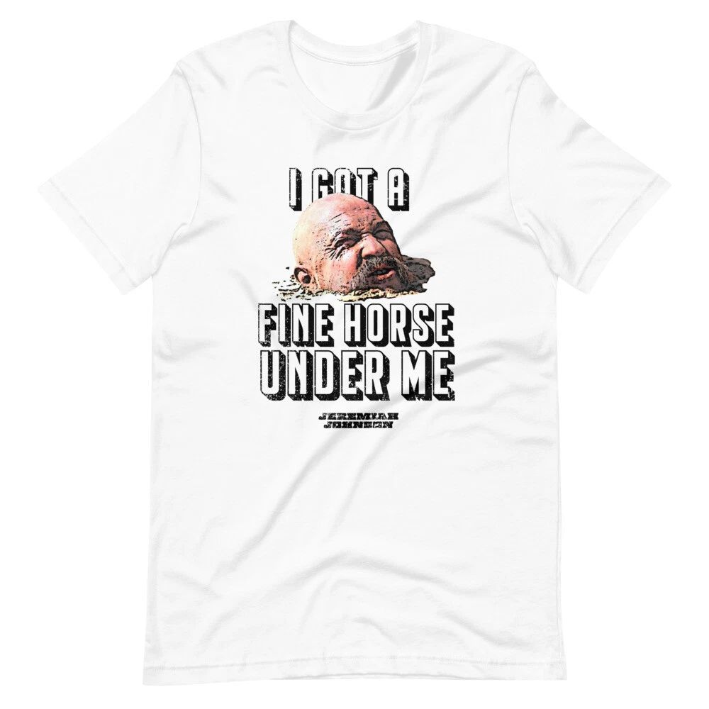 JEREMIAH JOHNSON Del Gue Quote White Tee Short-Sleeve Unisex T-Shirt Unisex T-shirt, Sweatshirt, Hoodie, Long Sleeve Tee - T-Shirt, Sweatshirt, Hoodie