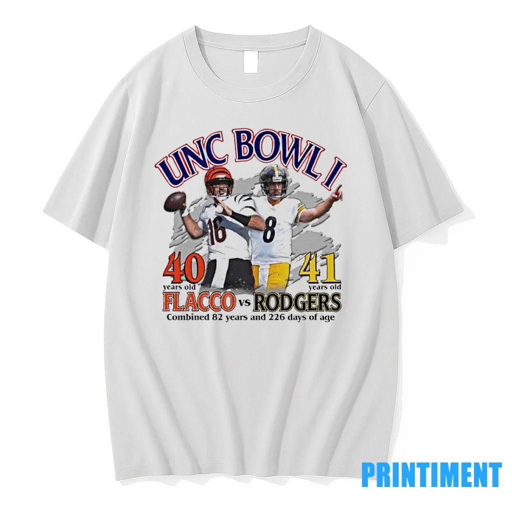 Unc Bowl I Joe Flacco Vs Aaron Rodgers Tshirts Sweater Unisex T-shirt, Sweatshirt, Hoodie, Long Sleeve Tee - T-Shirt, Sweatshirt, Hoodie