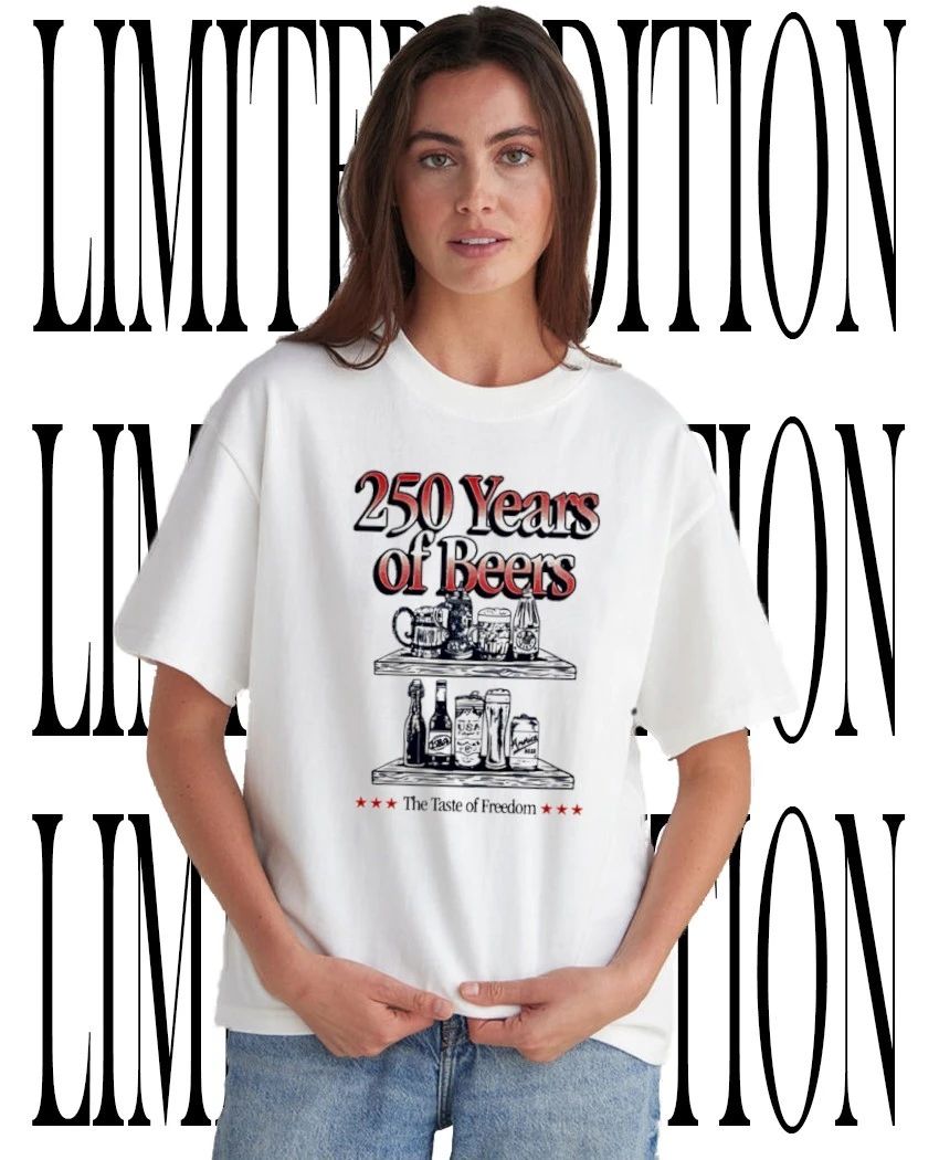 250 Years Of Beers The Taste Of Freedom American Beer Heritage shirt Unisex T-shirt, Sweatshirt, Hoodie, Long Sleeve Tee - T-Shirt, Sweatshirt, Hoodie