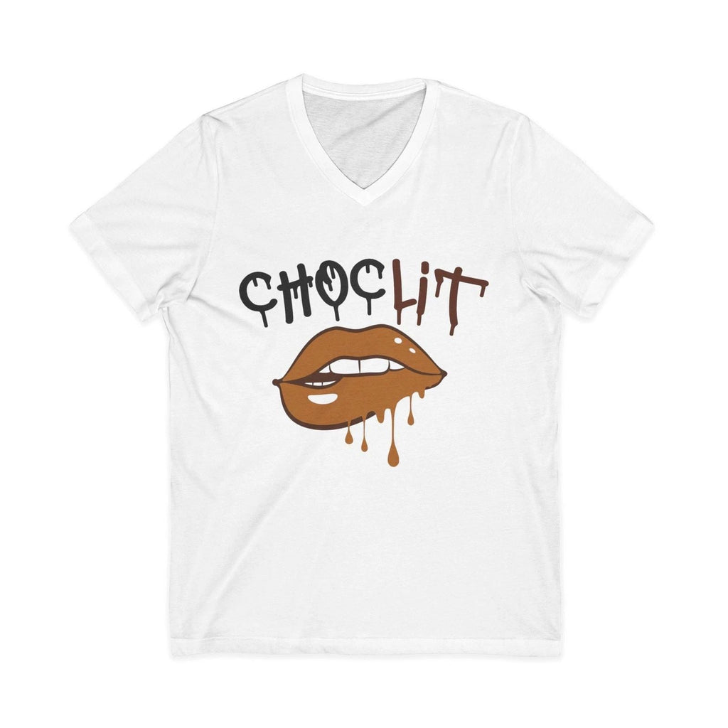Womens "Choc Lit"  V-Neck T-shirt Unisex T-shirt, Sweatshirt, Hoodie, Long Sleeve Tee - T-Shirt, Sweatshirt, Hoodie