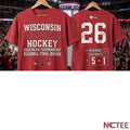 NKCtees 2026 NCAA Wisconsin Badgers Hockey Defeat Dartmouth, 5-1 To Advance To Regional Final shirt - T-Shirt, Sweatshirt, Hoodie