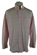 TOMMY HIFLIGER Pink Long Sleeve Shirt size M Mens Checked Outdoors Outerwear Unisex T-shirt, Sweatshirt, Hoodie, Long Sleeve Tee - T-Shirt, Sweatshirt, Hoodie