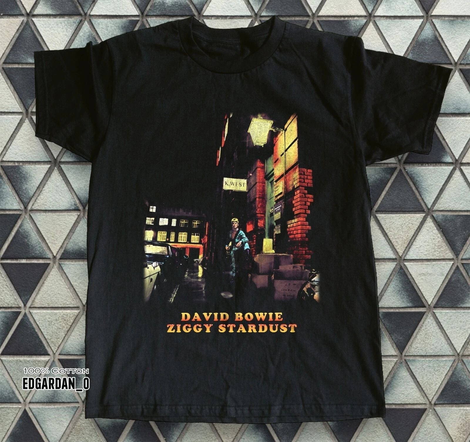 David Bowie Ziggy Stardust Albums Music Black Unisex T-shirt Size S-5XL Unisex T-shirt, Sweatshirt, Hoodie, Long Sleeve Tee - T-Shirt, Sweatshirt, Hoodie