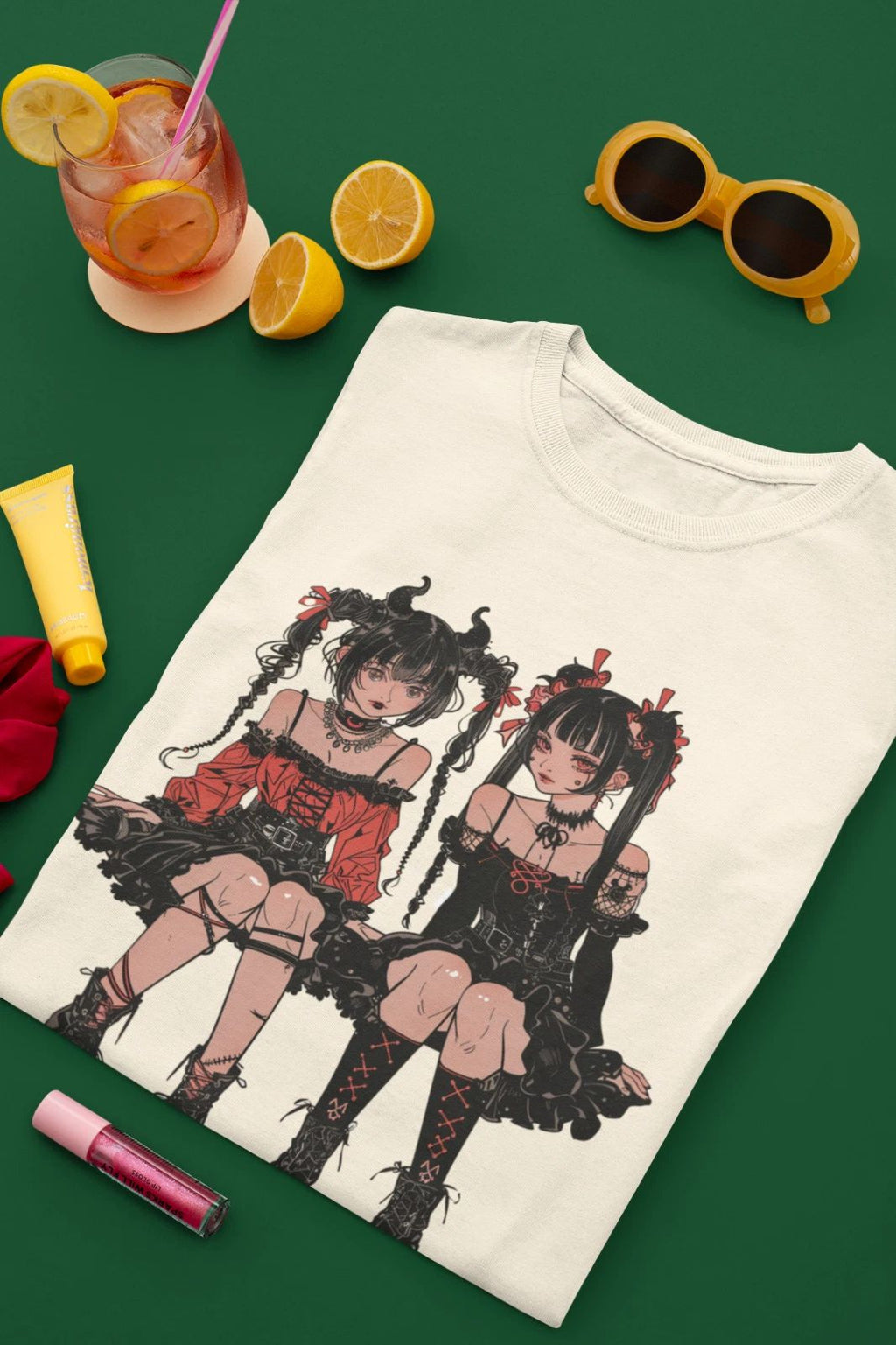 Lolita fashion Harajuku girls tshirt: Japanese street style Kawaii Unisex T-shirt, Sweatshirt, Hoodie, Long Sleeve Tee - T-Shirt, Sweatshirt, Hoodie
