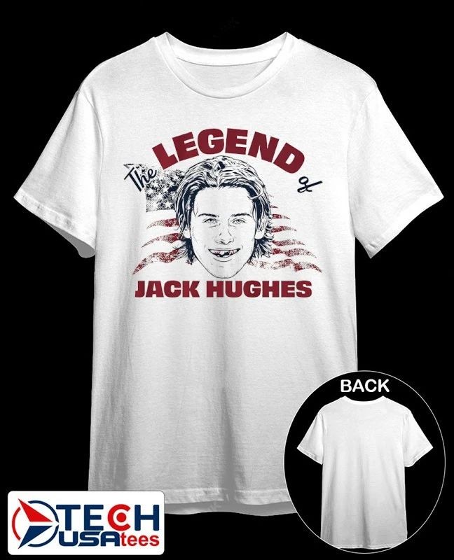 The Legend of Jack Hughes losing teeth shirt Unisex T-shirt, Sweatshirt, Hoodie, Long Sleeve Tee - T-Shirt, Sweatshirt, Hoodie
