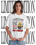 Minion grumpy old man scared tell story reminder time when life tried to break me shirt Unisex T-shirt, Sweatshirt, Hoodie, Long Sleeve Tee - T-Shirt, Sweatshirt, Hoodie