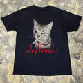 Deftones Cat Smoking, Funny Cat Unisex Black T-shirt, Sizes S-5XL Unisex T-shirt, Sweatshirt, Hoodie, Long Sleeve Tee - T-Shirt, Sweatshirt, Hoodie