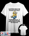 Minion punishment at all it was just moving the brains back up where they belonged shirt Unisex T-shirt, Sweatshirt, Hoodie, Long Sleeve Tee - T-Shirt, Sweatshirt, Hoodie