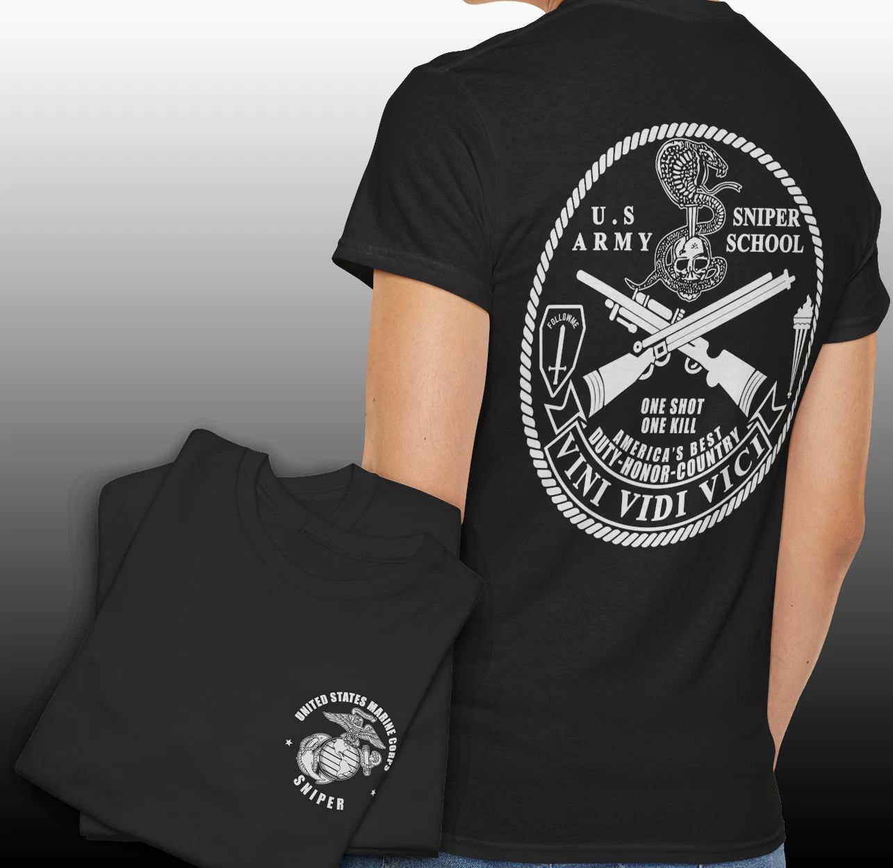 NEW SCOUT SNIPER School Challenge Coin Tshirt HQ Custom Unisex T-shirt, Sweatshirt, Hoodie, Long Sleeve Tee - T-Shirt, Sweatshirt, Hoodie