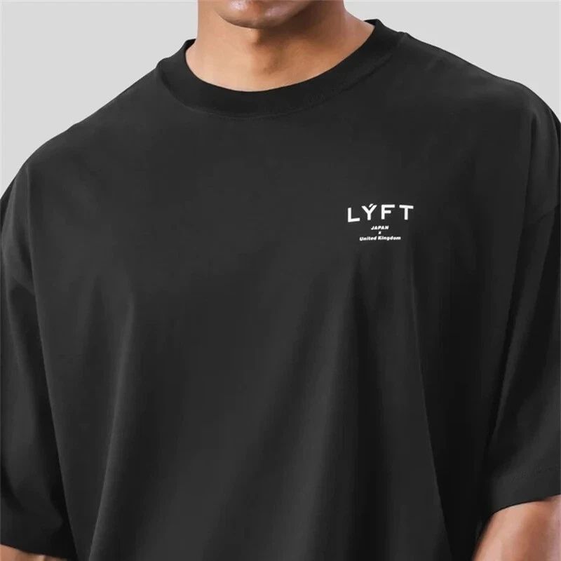 Men's Sport Gym Fitness Training Oversized 100% Cotton Printed Tshirt Unisex T-shirt, Sweatshirt, Hoodie, Long Sleeve Tee - T-Shirt, Sweatshirt, Hoodie