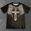 Mens Affliction Style Angel Wings Cross T Shirt Black Grunge Streetwear S-2XL Unisex T-shirt, Sweatshirt, Hoodie, Long Sleeve Tee - T-Shirt, Sweatshirt, Hoodie