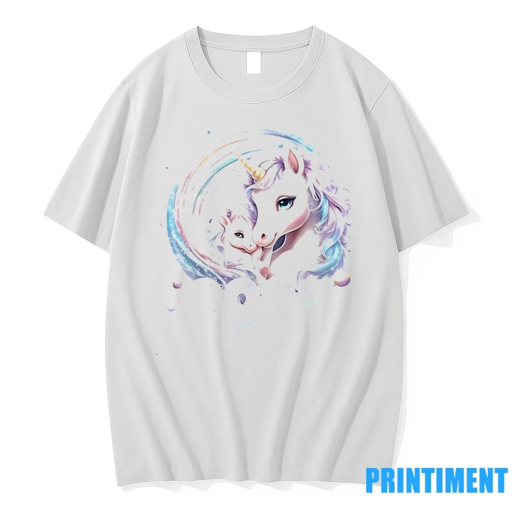 Pastel Mother And Baby Unicorn 2025 Magic Christmas Tshirts Sweater Unisex T-shirt, Sweatshirt, Hoodie, Long Sleeve Tee - T-Shirt, Sweatshirt, Hoodie