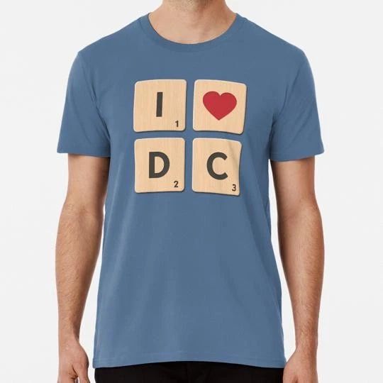 I Love Washington D c Scrabble Tiles Size S to 5XL Made in the USA T-Shirt Unisex T-shirt, Sweatshirt, Hoodie, Long Sleeve Tee - T-Shirt, Sweatshirt, Hoodie
