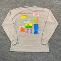 Vintage Y2K Stussy Great-Future Global Street Culture Shirt Large 21x27 Gray Unisex T-shirt, Sweatshirt, Hoodie, Long Sleeve Tee - T-Shirt, Sweatshirt, Hoodie