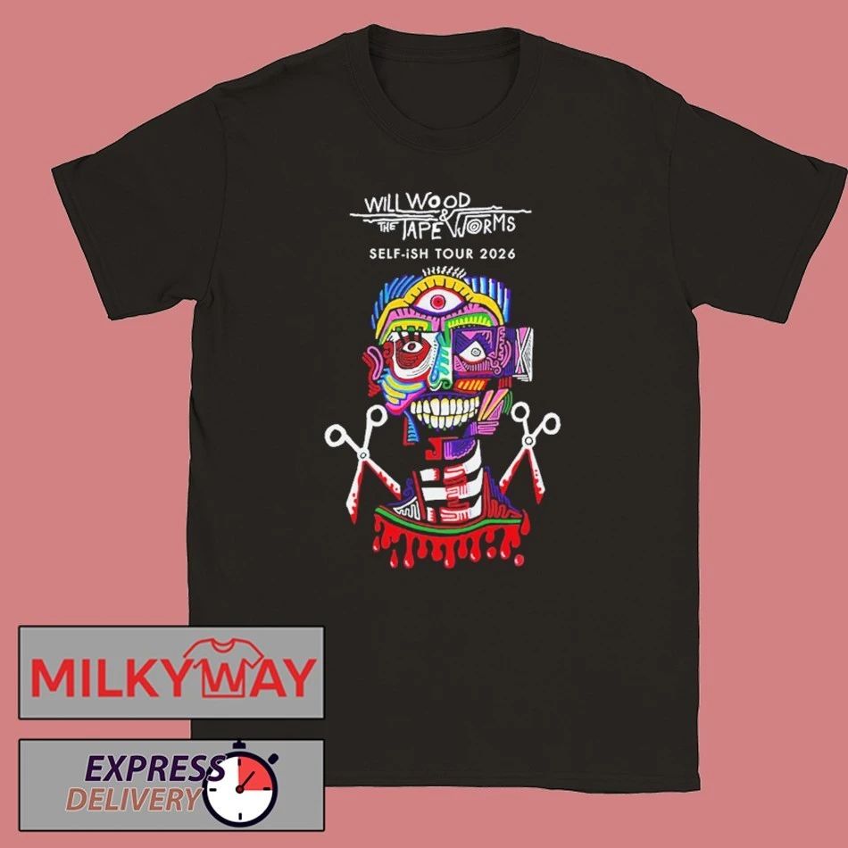 Will Wood And The Tapeworm Self-ish Tour 2026 Schedule Tour Dates shirt Unisex T-shirt, Sweatshirt, Hoodie, Long Sleeve Tee - T-Shirt, Sweatshirt, Hoodie