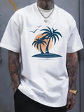 Mens Coconut Tree Graphic T-Shirt Tropical Beach Summer Vacation Tee Unisex T-shirt, Sweatshirt, Hoodie, Long Sleeve Tee - T-Shirt, Sweatshirt, Hoodie