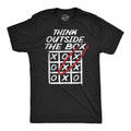 Mens Funny T Shirts Think Outside The Box Sarcastic Graphic Tee for Men Unisex T-shirt, Sweatshirt, Hoodie, Long Sleeve Tee - T-Shirt, Sweatshirt, Hoodie