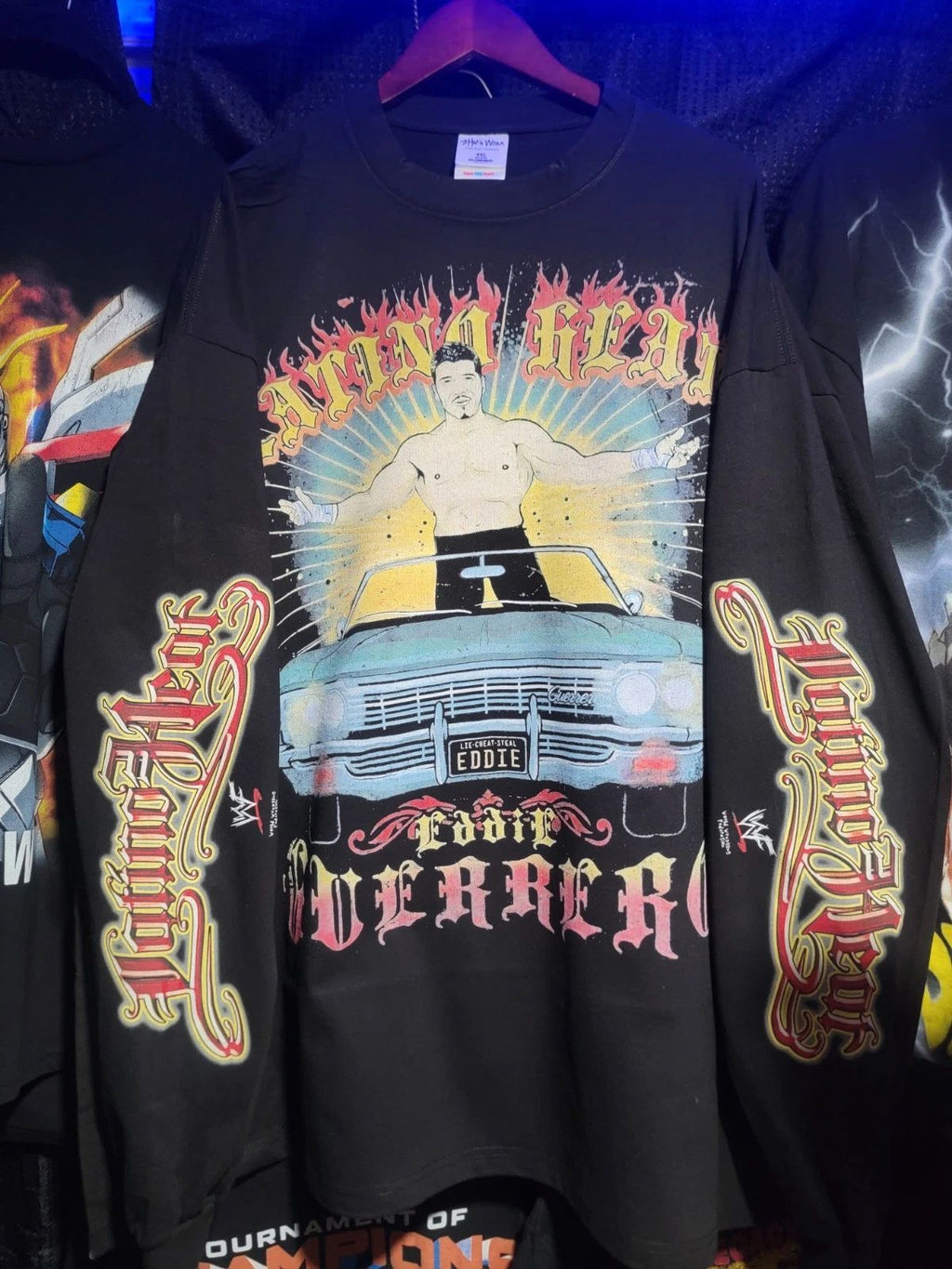 Eddie guerrero latino heat LONG SLEEVE MODERN ON SHAKA HEAVYWEIGHT T SHIRT Unisex T-shirt, Sweatshirt, Hoodie, Long Sleeve Tee - T-Shirt, Sweatshirt, Hoodie